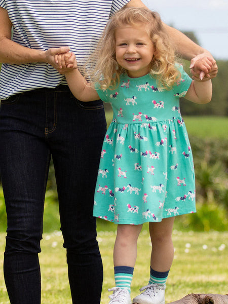 Flora and Friends Print Girl Dress