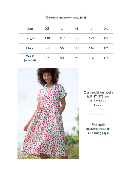 Everley Muslin Women Dress -Raspberry Print