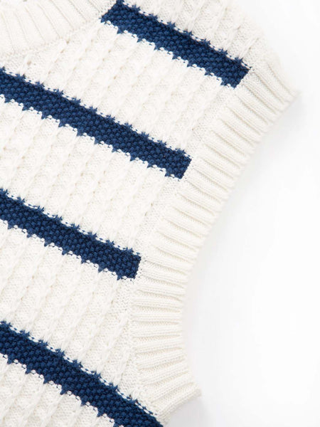 Tolpuddle Knit Stripped Women's Vest
