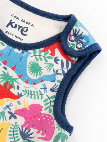 Dino Day Print Baby Overall (Dungarees)