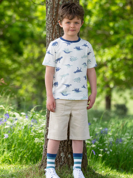 Dino Dudes Print Kids T-Shirt Short Sleeve