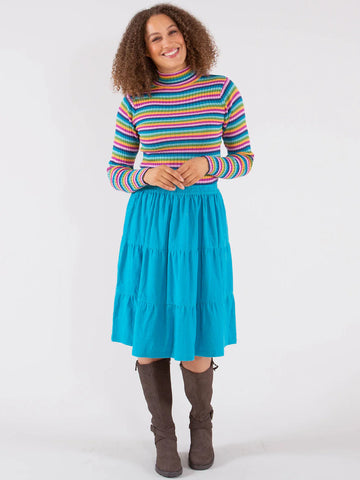 Women Shell Bay Corduroy Midi Skirt