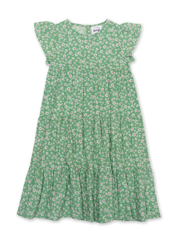Ditsy Fields Print Girl Dress