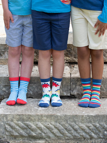 Steggie Stomp Print 3-Pack Kids' Socks