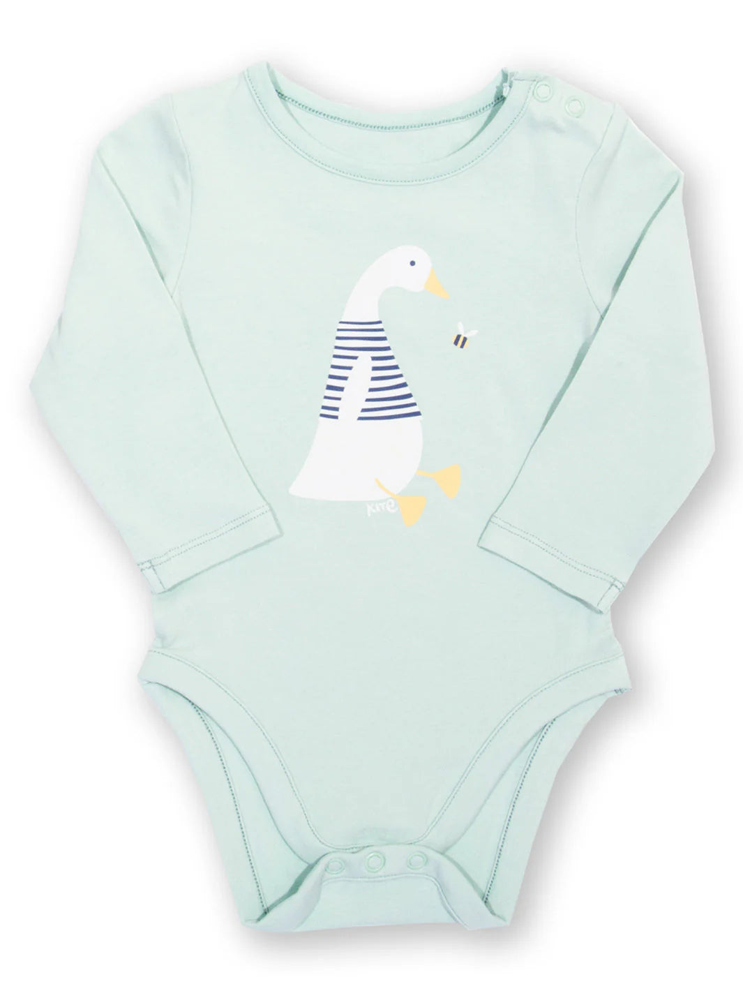 Little Goose Applique Baby Bodysuit Long Sleeve