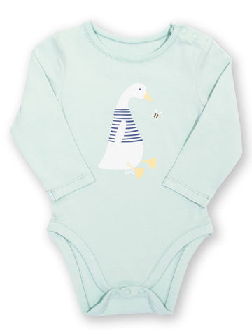 Little Goose Applique Baby Bodysuit Long Sleeve