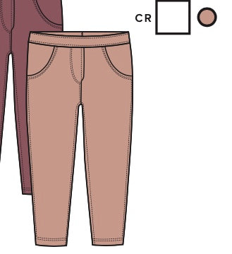 Sweat Leggings -Cameo Rosa