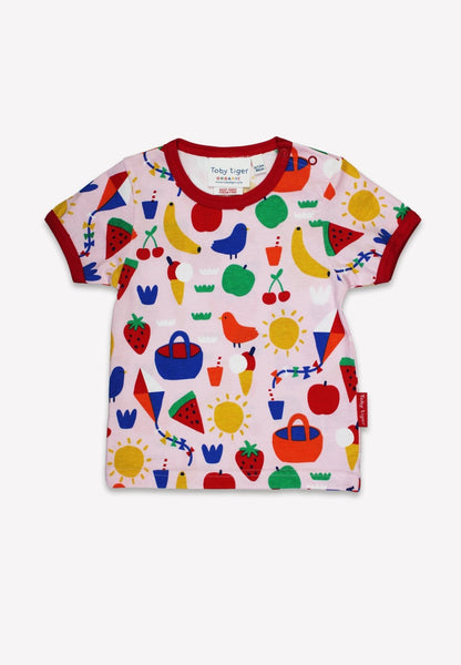 Short Pajama Set -Picnic Print