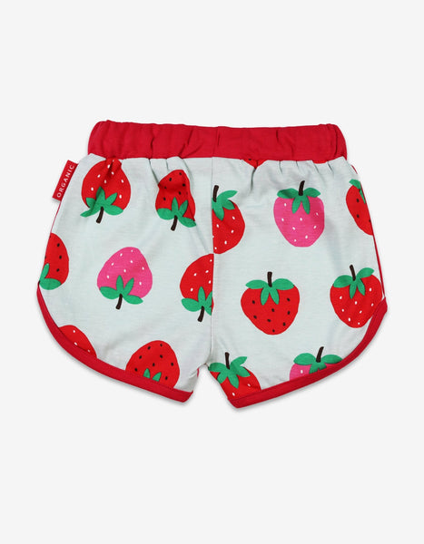 Running Shorts -Strawberry Print