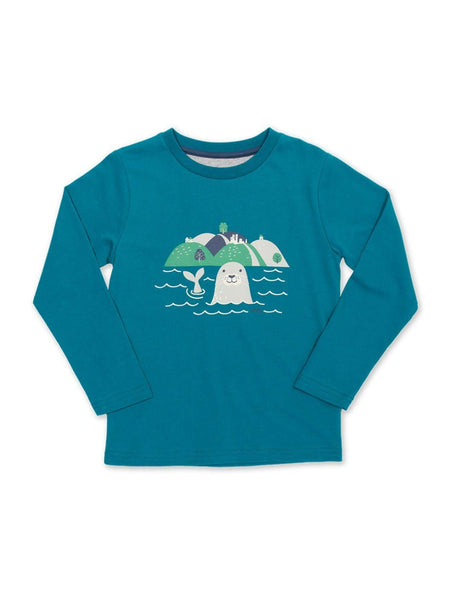 Purbeck Seal Long Sleeve T-Shirt Blue Marine