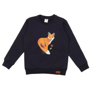 Sweatshirt -Autumnland (Red Fox) Mono Print