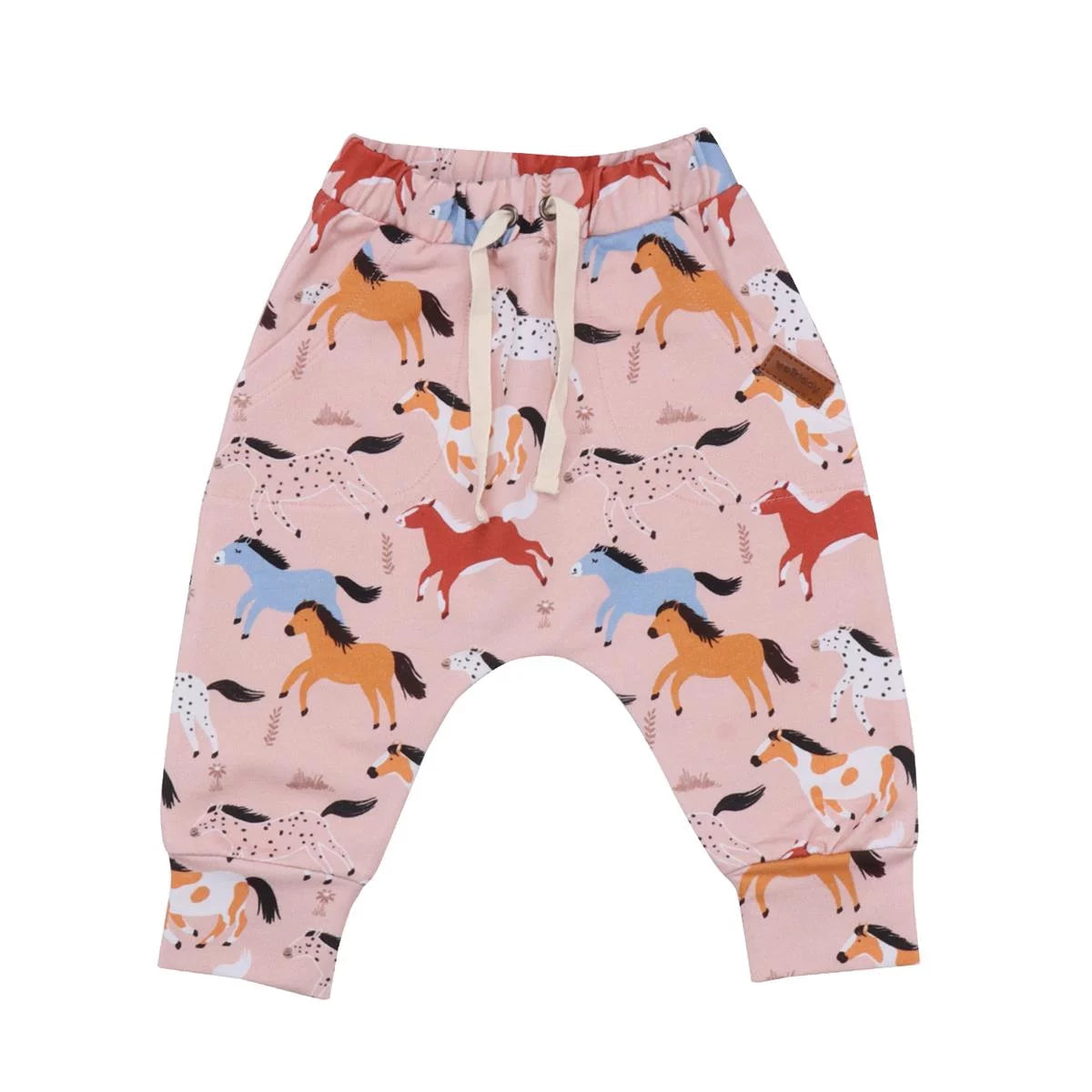 Baby Jogging Pants Baby Horses Print