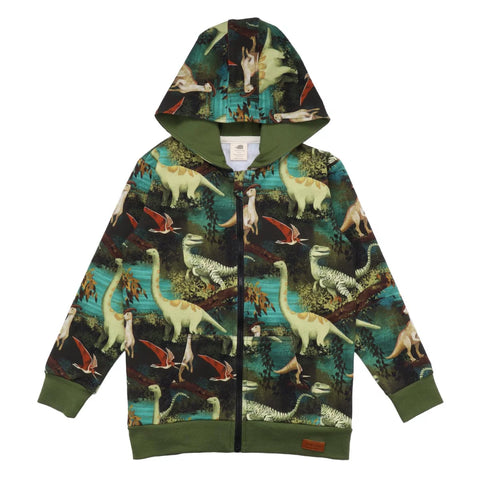 Hooded Sweat Jacket -Dinosaur Jungle