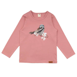 Long Sleeve Jersey T-Shirt -Owl Friends Mono Print