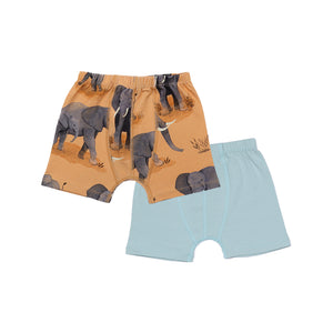 2-Pack Boxers -Elephant Family Print